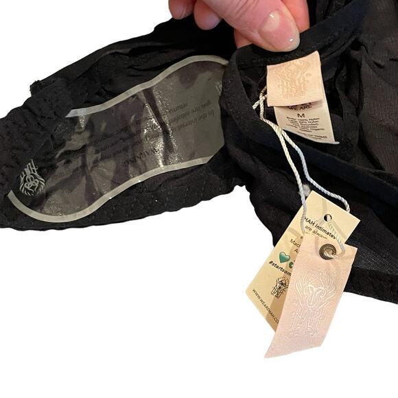 WE ARE HAH Key To Ur Heart Bodysuit Lingerie Noir Black M Sexy - Picture 11 of 11